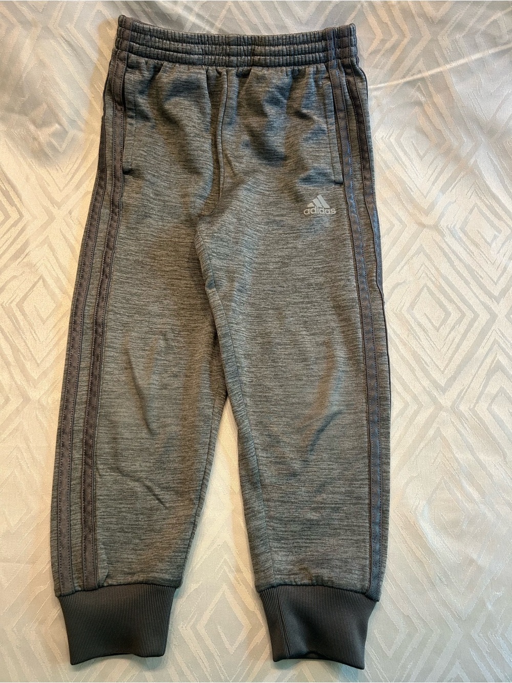 Boys Gray Adidas Jogger